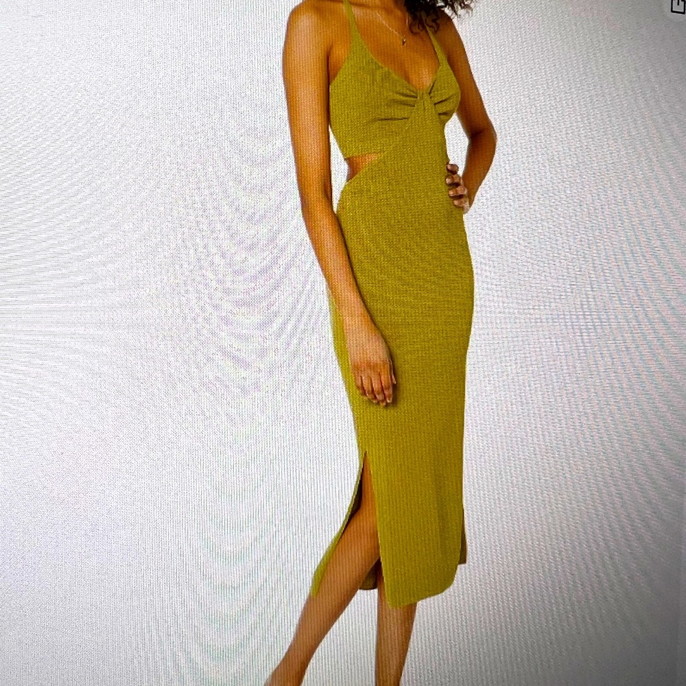 Cut out Maxi sweater dress